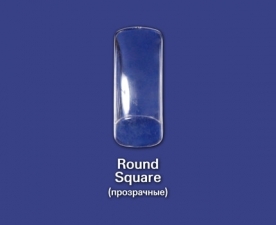 Типсы Round Square прозрачные, 100 шт - Bohema Cosmetics